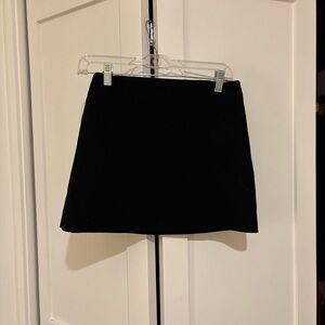 Zara Black A-Line Mini Skirt
